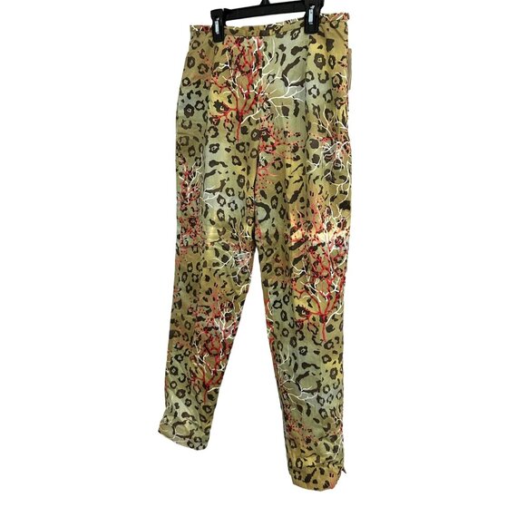 Silk Club Collection NWT Leopard Printed Pants Size 8 - Picture 3 of 9